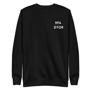 "NFA / DYOR" Unisex Fleece Pullover